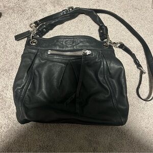 Coach Black Leather Crossbody Bag